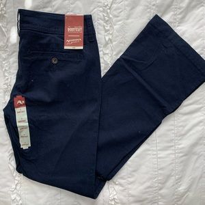 Navy Bootcut Pants